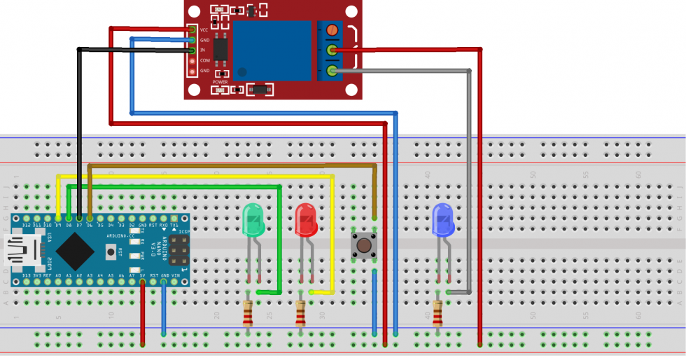 Projekt Arduino Button Timer 1 volldampf